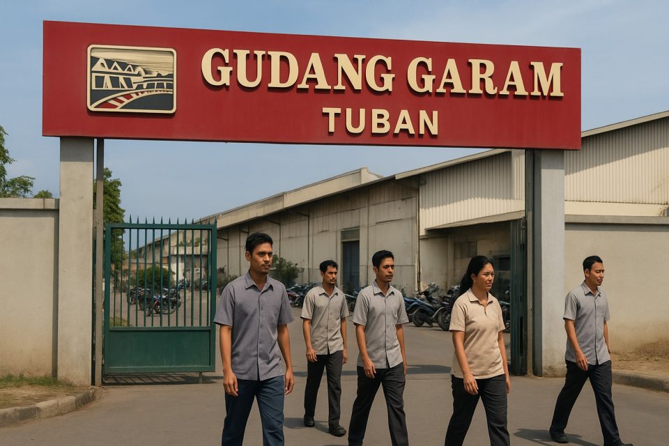 Pekerja keluar masuk pabrik Gudang Garam Tuban dengan suasana normal, bantahan isu PHK massal