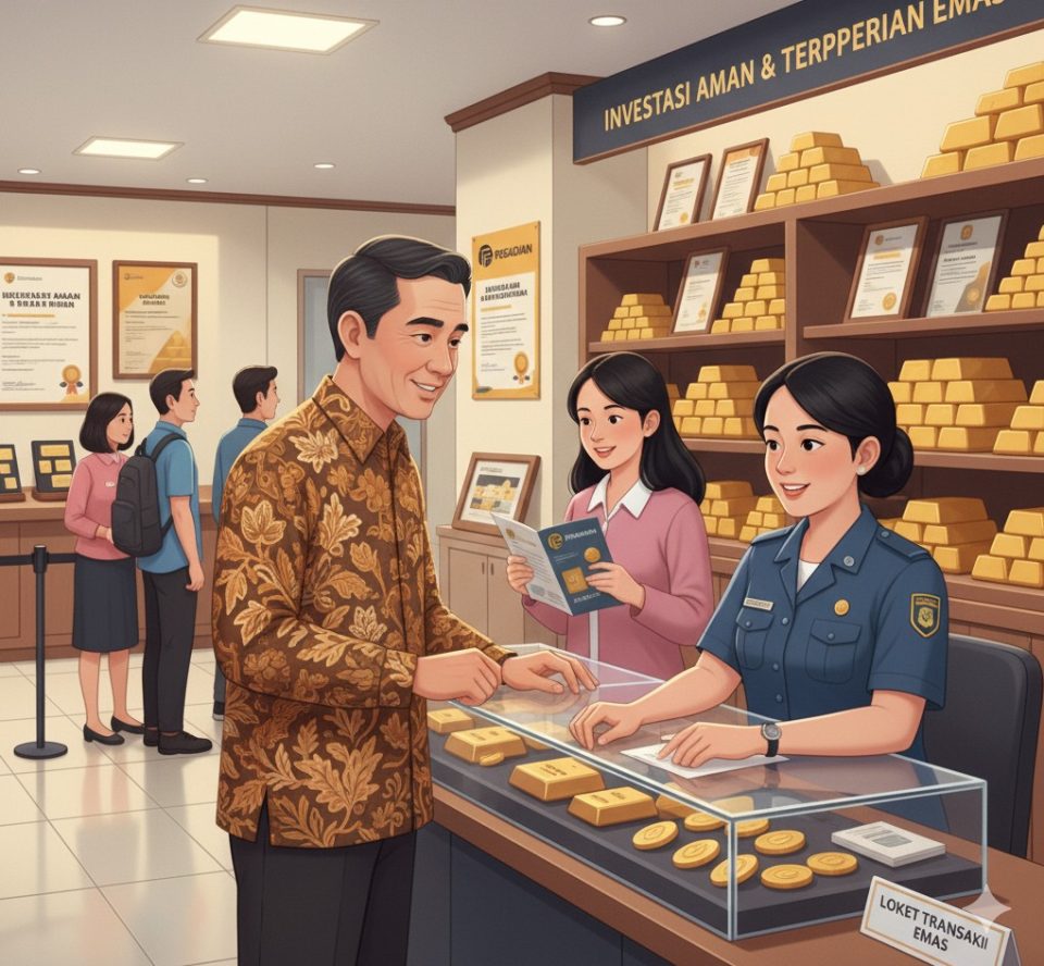 Harga emas Pegadaian turun, Antam UBS Galeri24 kompak melemah September 2025