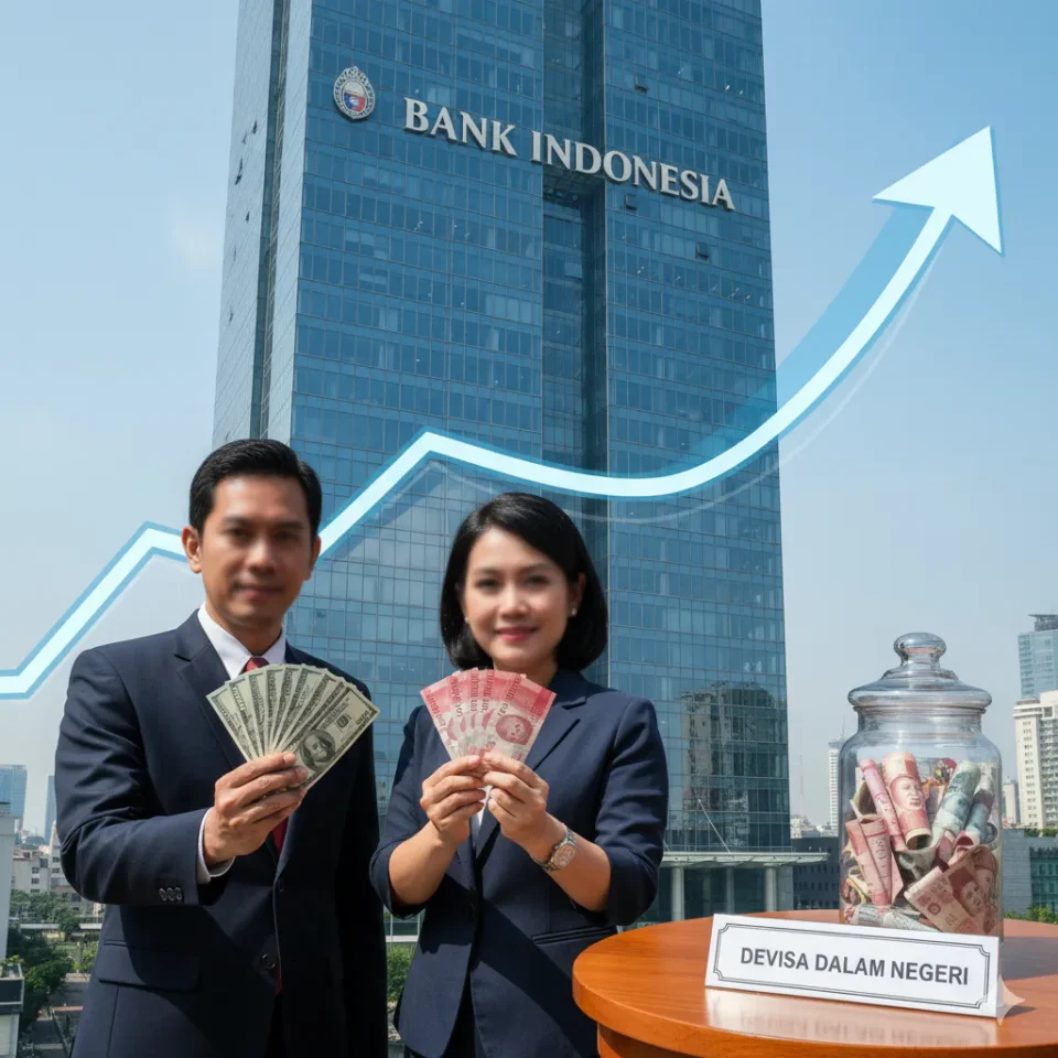 Ilustrasi masyarakat Indonesia menyimpan dolar AS di bank domestik untuk memperkuat cadangan devisa dan stabilitas rupiah